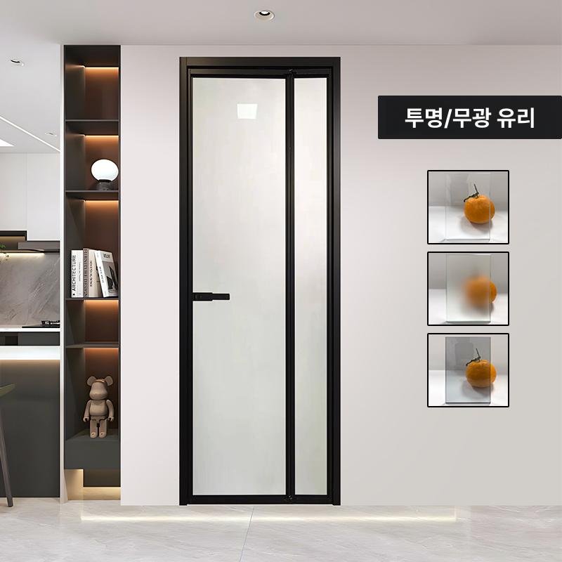 아티 세탁실터닝도어 터닝도어 세탁실문, 1개, 파노라마 무광 투명 상세 이미지 1