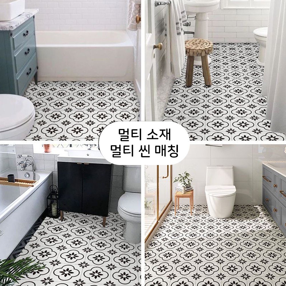 GHKO 기름방지+미끄럼방지 대형 주방 롤매트쿠션 주방매트 싱크대 방수 PVC 주방매트 트렌디고 잘라쓰는 주방매트 특대형 미끄럼방지매트 현관 바닥매트, 화이트, 1개할인 상세 이미지 2