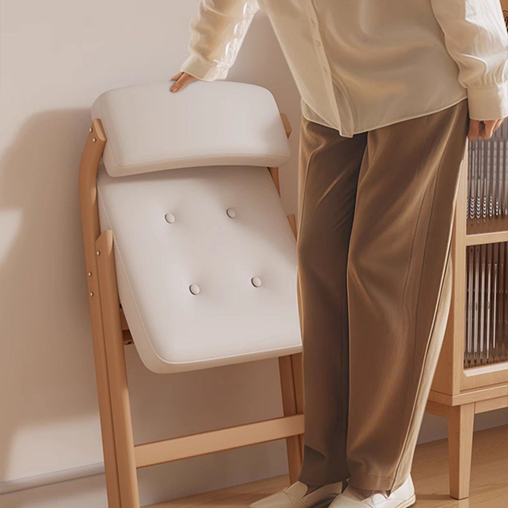 H N Quality Home 철제 접이식의자 설치불필요 공간절약 간편의자 식탁의자, 2개, 베이지할인 상세 이미지 1