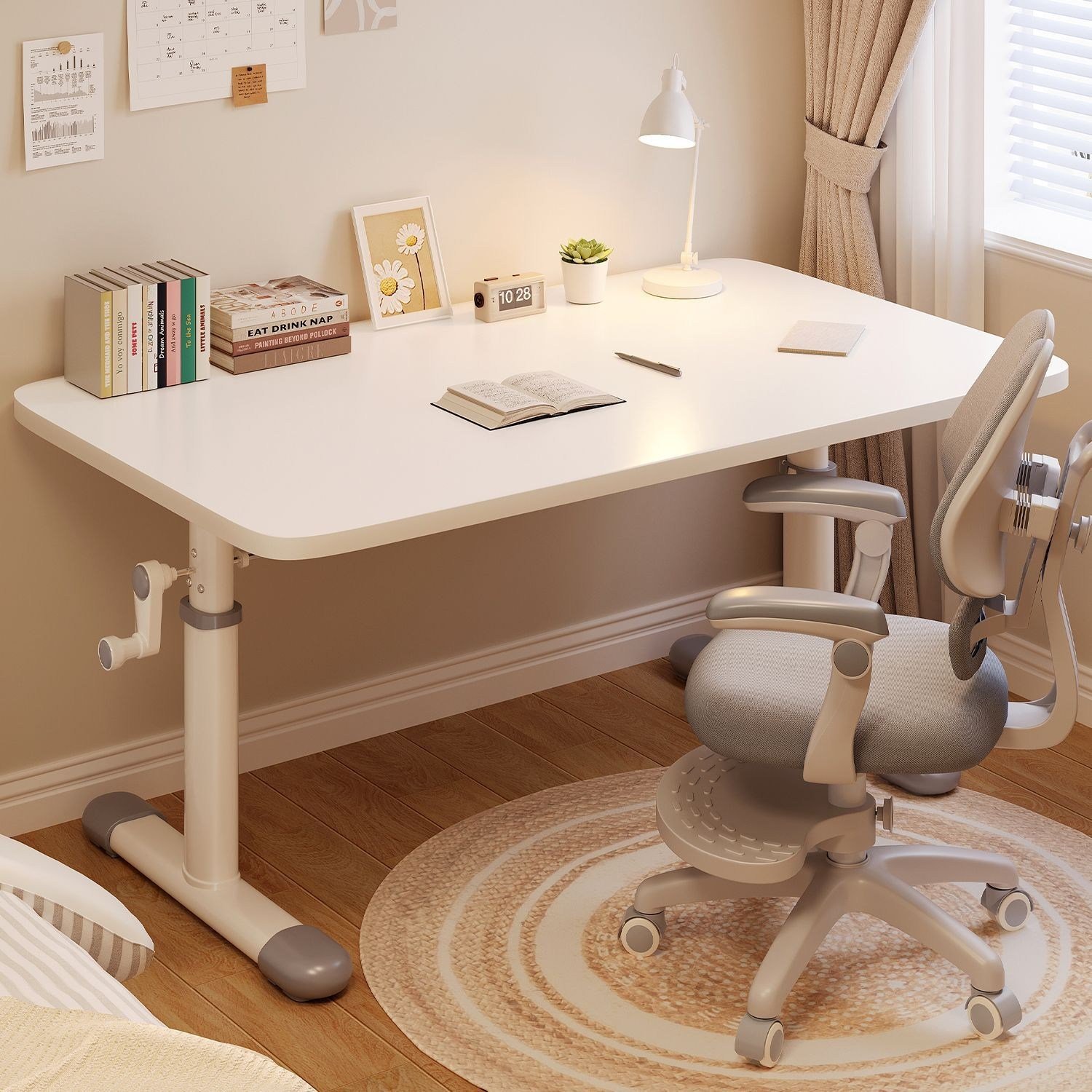 SengsoHome 모던 스탠딩 책상 높이조절 높낮이 모션데스크 공부 사무용 컴퓨터책상 상세 이미지 1