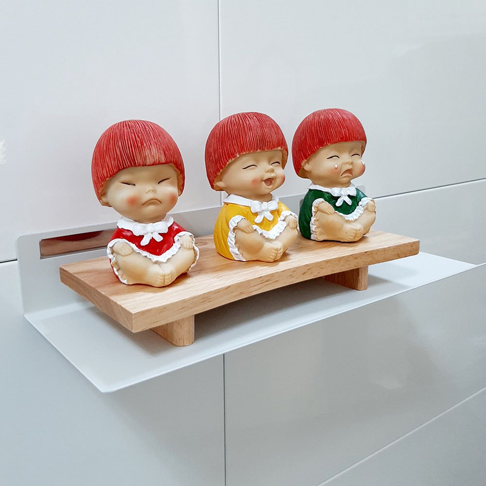 프로방스 아트월 무타공 벽걸이 벽선반 거치대, 블랙 상세 이미지 2