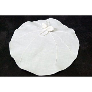 [천아트 자수반제품] 호박 핀턱 연잎다포, 1개, 무명