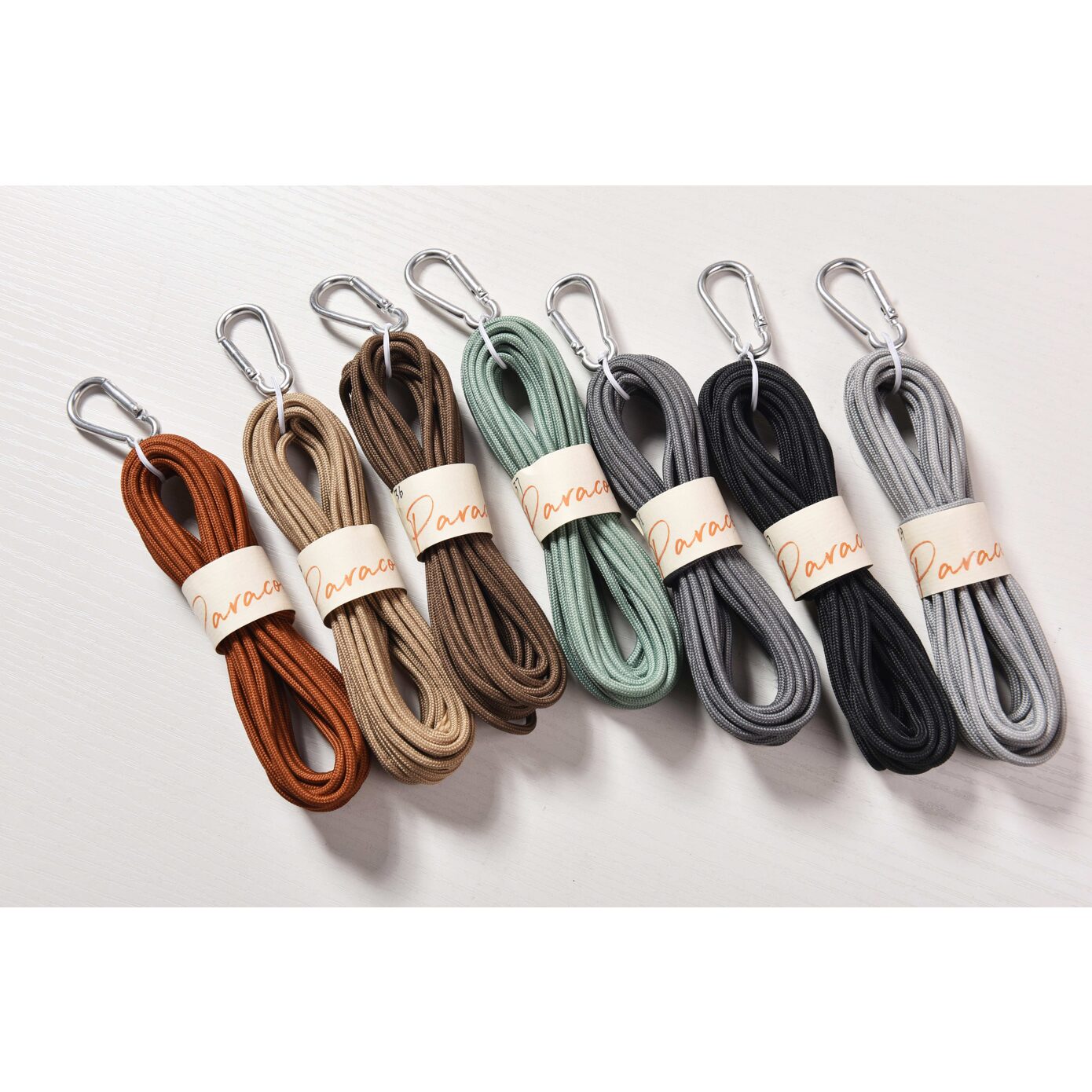 소분 3.0mm 5m 카라비너 파라코드 끈 아웃도어 로프 리드줄 팔찌 마스크스트랩, 59. Pastel yellow 상세 이미지 2