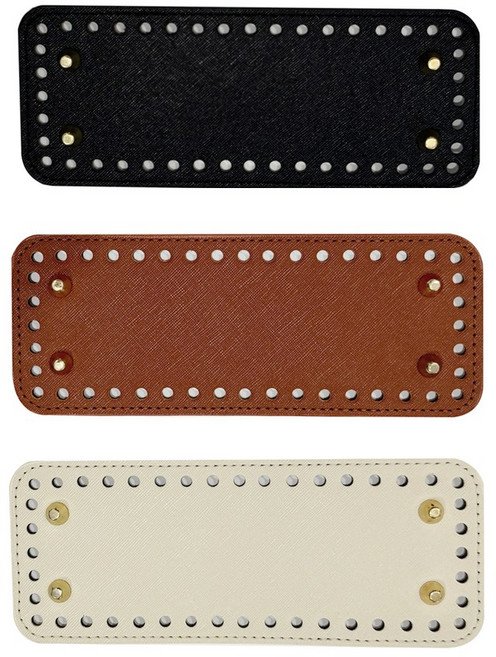 가방 밑판 사각형 뜨개 가방바닥 가죽바닥 받침 20x8cm, 아이보리, 1개할인