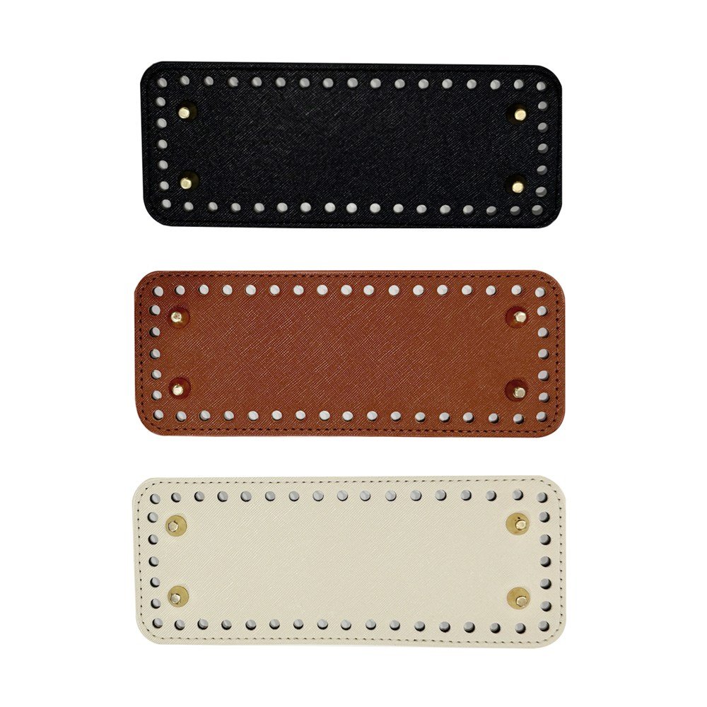 가방 밑판 사각형 뜨개 가방바닥 가죽바닥 받침 20x8cm, 아이보리, 1개할인 상세 이미지 1