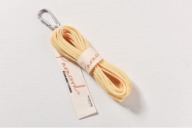 소분 3.0mm 5m 카라비너 파라코드 끈 아웃도어 로프 리드줄 팔찌 마스크스트랩, 59. Pastel yellow